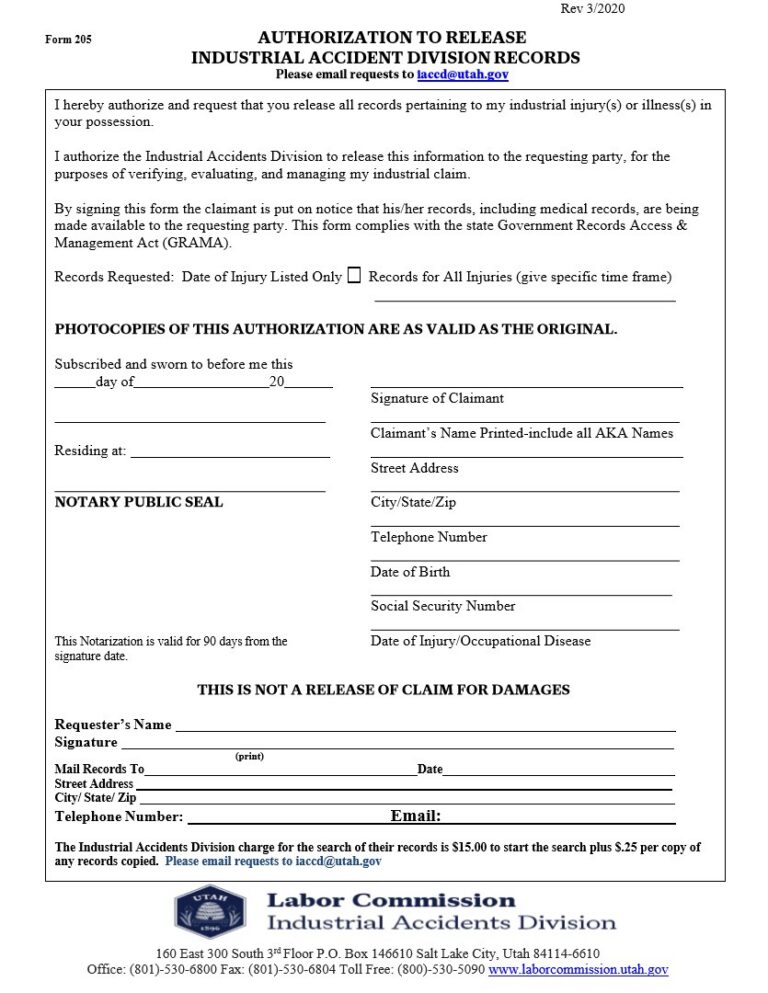 Form 205
