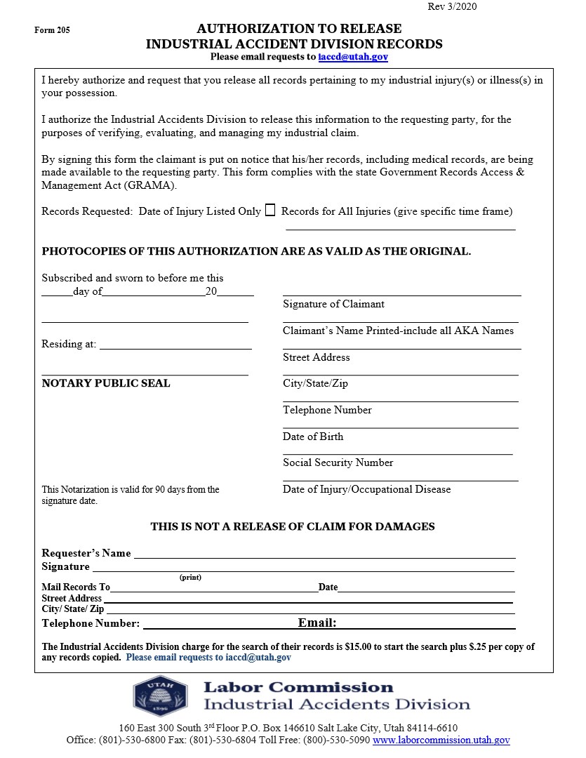 Form 205