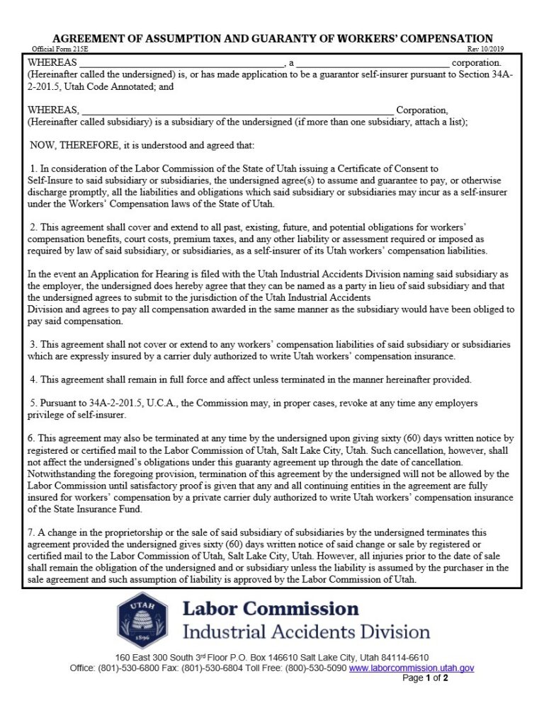 Form 215 E