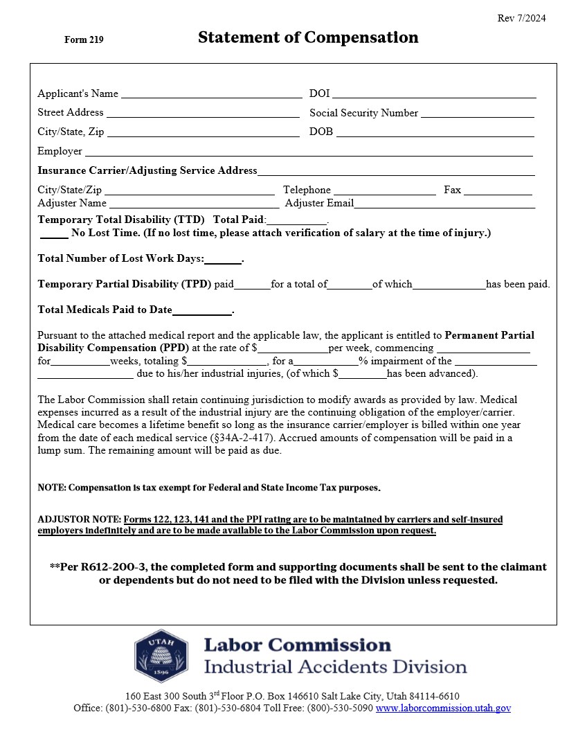 Form 219
