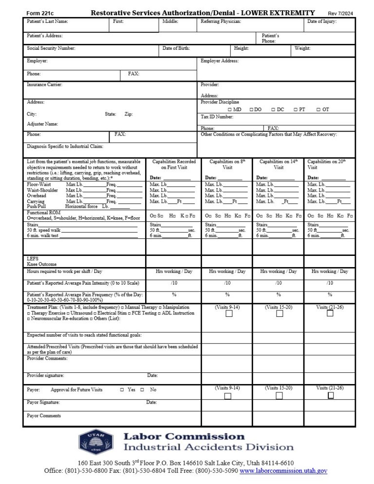 Form 221 C